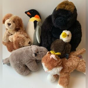 Assorted Plush Animal Stuffed Toy Collection